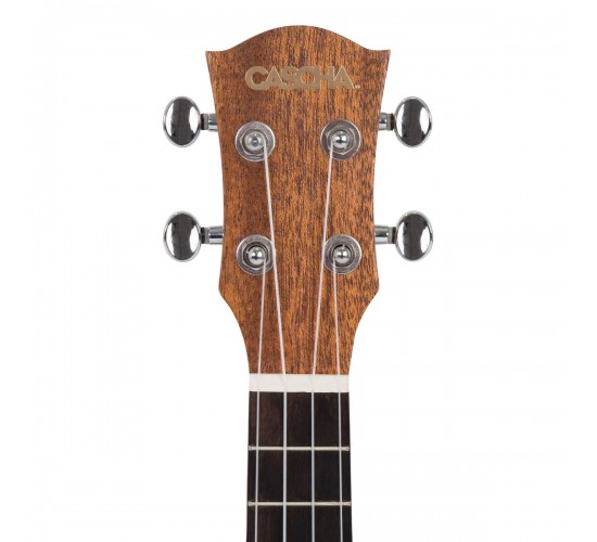 Cascha HH-2035E Mahogany Series Укулеле концертный со звукоснимателем, с чехлом, цвет натуральный