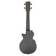 Cascha HH-2258E Carbon Fibre Укулеле концертный трансакустическая, с чехлом, черная, углеволокно