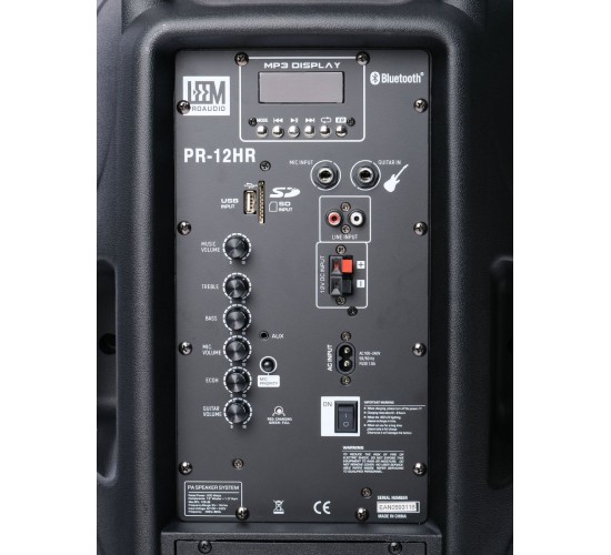 Leem PR-12HR Портативная акустическая система с 2 микрофонами, аккумуляторная, 120Вт