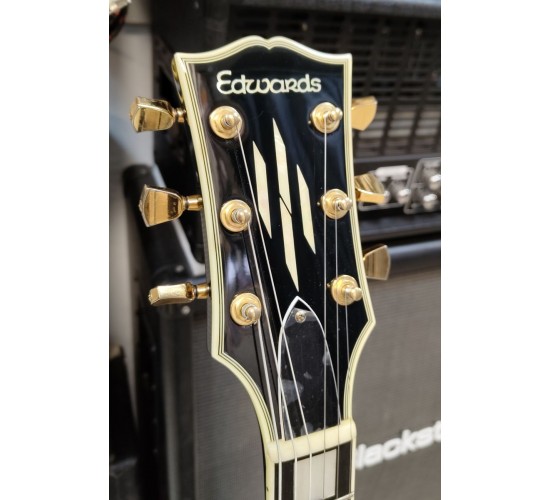 Edwards Les Paul Custom E-LP-92CD электрогитара, цвет черный Япония 2006 USED