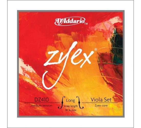 D'Addario DZ410-LM Zyex Комплект струн для альта, большого размера, среднее натяжение