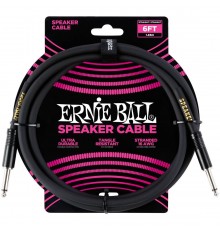 Ernie Ball 6072 кабель спикерный, джек - джек, 1,8 м, чёрный