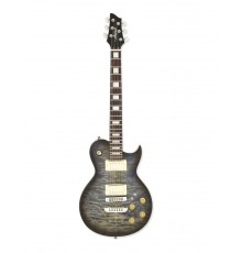 Aria PE-480 SBKB электрогитара, цвет прозрачный черный бёрст