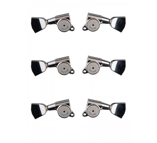 Gotoh SG381-HAPM-04-C-L3+R3 Колки для гитары 3+3, локовые, хром