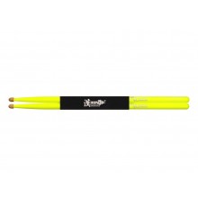 HUN 10101003001 Fluorescent Series 5A Барабанные палочки, желтые, орех гикори