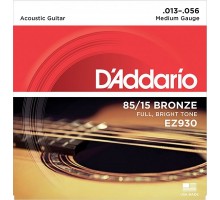 D'Addario EZ930 AMERICAN BRONZE 85/15 Струны для акустической гитары Medium 13-56