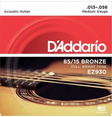 D'Addario EZ930 AMERICAN BRONZE 85/15 Струны для акустической гитары Medium 13-56