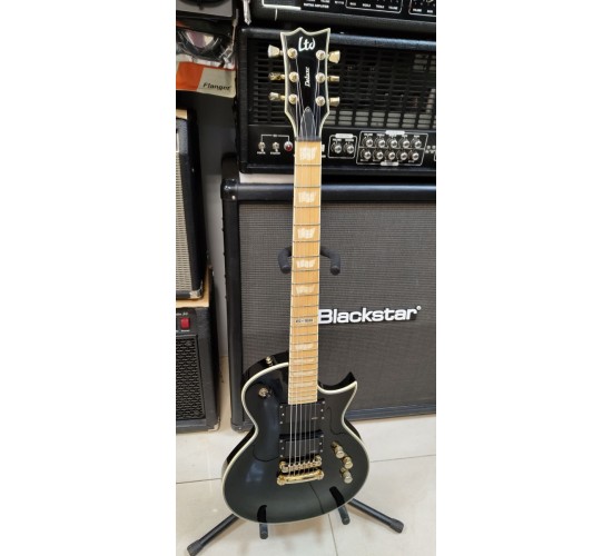LTD by ESP Deluxe EC-1000M электрогитара, цвет черный, Корея USED