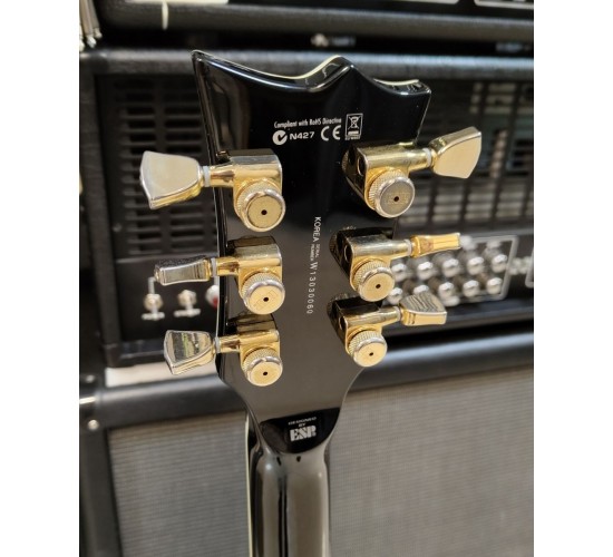 LTD by ESP Deluxe EC-1000M электрогитара, цвет черный, Корея USED