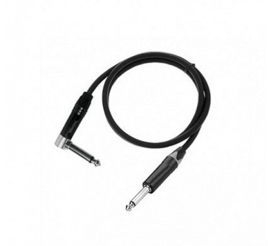 Shnoor IC124-JMJMR-B-3m Кабель инструментальный, 6.35мм прямой и угловой, 3м