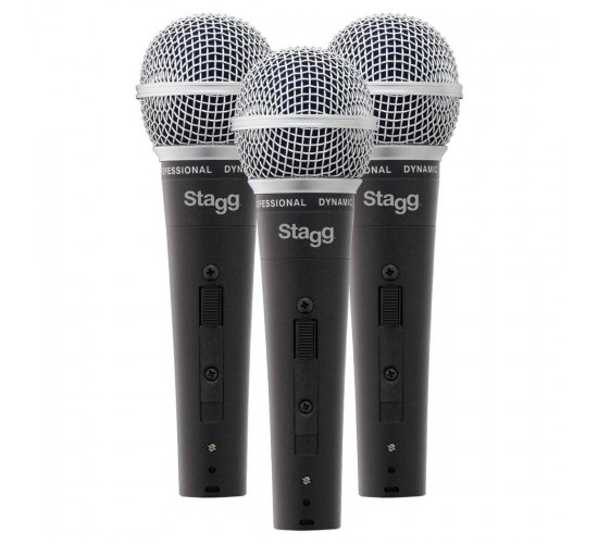 Stagg SDM50-3 комплект из 3-х микрофонов с картриджем DC78