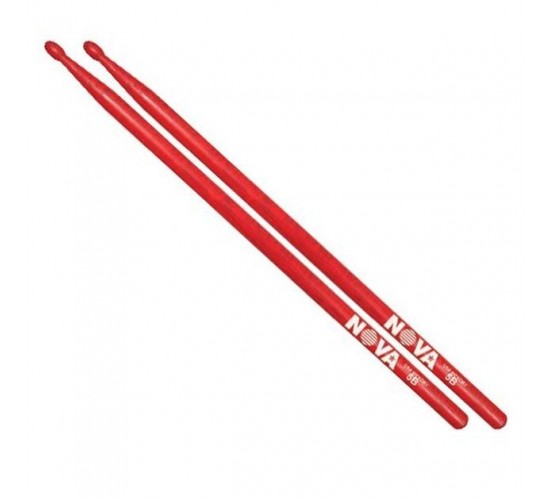 Vic Firth N5BRNOVA барабанныепалочки красные сдеревяннымнаконечником, материал орех
