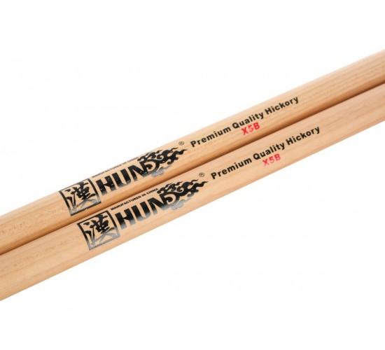 HUN 10101001018 Natural Series X5B Барабанные палочки, орех гикори, деревянный наконечник