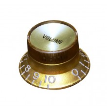 Hosco KG-130V Ручка потенциометра, Volume, золото, метрическая