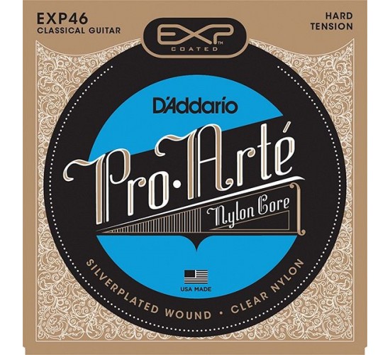 D'Addario EXP46 CLASSICAL Струны для классической гитары нейлоновые Hard