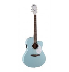 Cort Jade Classic SKOP Электроакустическая гитара, голубая, с чехлом