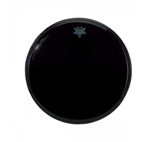 Remo Ambassador Ebony 15" Пластик для тома гладкий черный