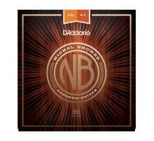 D'Addario NB1047 Nickel Bronze Комплект струн для акустической гитары, Extra Light, 10-47