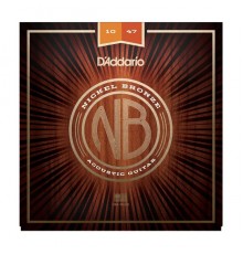 D'Addario NB1047 Nickel Bronze Комплект струн для акустической гитары, Extra Light, 10-47
