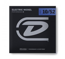 Dunlop DEN1052 комплект струн для электрогитары, никелированные, Light/Heavy, 10-52