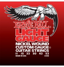 Ernie Ball 2208 струны для эл.гитары Nickel Wound Light  (11-15-22w-30-42-52)