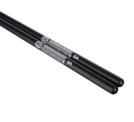 HUN 10103006 Colored Series QI 5A BLACK Барабанные палочки, орех гикори, черные