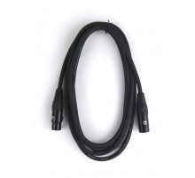 AuraSonics XMXF-3B кабель микрофонный XLR(F)-XLR(M), 3м, 24AWG, 0.23мм², черный