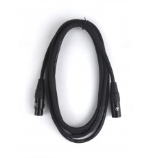 AuraSonics XMXF-3B кабель микрофонный XLR(F)-XLR(M), 3м, 24AWG, 0.23мм², черный