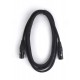 AuraSonics XMXF-3B кабель микрофонный XLR(F)-XLR(M), 3м, 24AWG, 0.23мм², черный