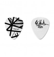 Dunlop EVHP03 EVH White With Black Stripes Медиатор, толщина 0.60мм
