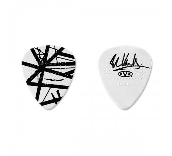 Dunlop EVHP03 EVH White With Black Stripes Медиатор, толщина 0.60мм