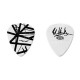 Dunlop EVHP03 EVH White With Black Stripes Медиатор, толщина 0.60мм