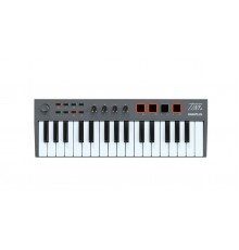 Midiplus TINY+ Миди-клавиатура 32 клавиши с транспортной панелью, 4 пэдами и 4 регуляторами