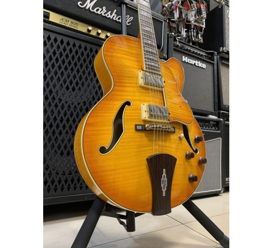 Ibanez Artcore AF105-AMB-12-01 полуакустическая электрогитара, с кейсом 2007 USED