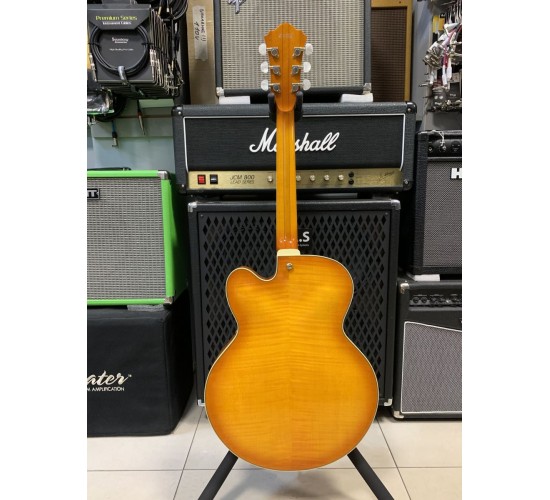 Ibanez Artcore AF105-AMB-12-01 полуакустическая электрогитара, с кейсом 2007 USED