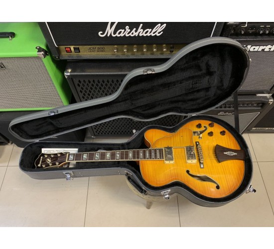 Ibanez Artcore AF105-AMB-12-01 полуакустическая электрогитара, с кейсом 2007 USED