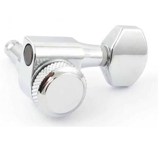 HC tuner LC221-D07 колки локовые 6 в линию на 2-х шпильках для Ibanez, хром