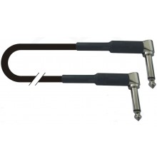 Force FGC-19/025L гитарный патч шнур, jack - jack, угловые штекеры, длина 25см