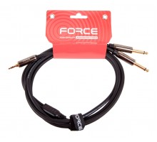 Force FLC-11/2 аудио шнур 2хJack1/4 mono-Jack mini stereo (2,0м)