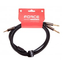 Force FLC-11/2 аудио шнур 2хJack1/4 mono-Jack mini stereo (2,0м)