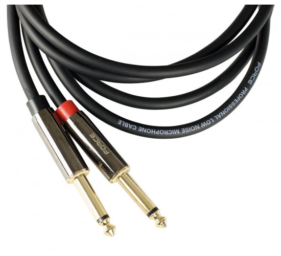 Force FLC-11/2 аудио шнур 2хJack1/4 mono-Jack mini stereo (2,0м)