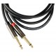 Force FLC-11/2 аудио шнур 2хJack1/4 mono-Jack mini stereo (2,0м)