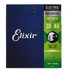 Elixir 19052 Optiweb Комплект струн для электрогитары, никелированная сталь, Light 10-46
