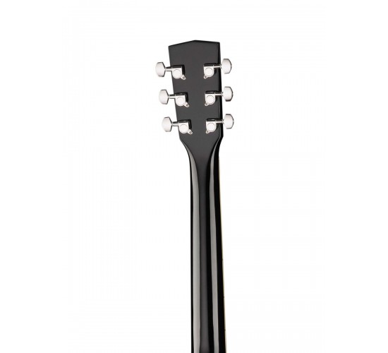 Cort AD880CE BK электроакустическая гитара с вырезом, корпус дредноут, цвет черный