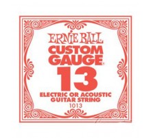 Ernie Ball 1013 струна для электро и акустических гитар. Сталь, калибр .013