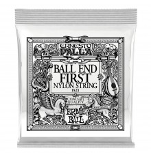 Ernie Ball 1521 1я струна для классической гитары. Черный нейлон, шарик, калибр .028