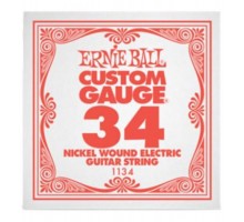 Ernie Ball 1134 струна для электро и акустических гитар. Никель, в оплётке, калибр .034