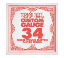 Ernie Ball 1134 струна для электро и акустических гитар. Никель, в оплётке, калибр .034