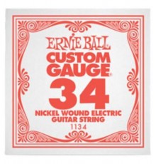 Ernie Ball 1134 струна для электро и акустических гитар. Никель, в оплётке, калибр .034