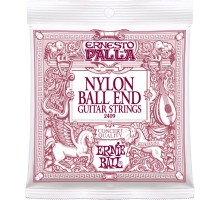 Ernie Ball 2409 струны для классической гитары. Ernesto Palla черный нейлон, бронзовая оплетка